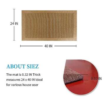 LUFEIJIASHI Small Kitchen Rugs and mats Non Skid Washable Kitchen Runner Rug Absorbent Farmhouse Sty...