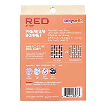 Red by Kiss Baby Satin Bonnet for Healthy Hair