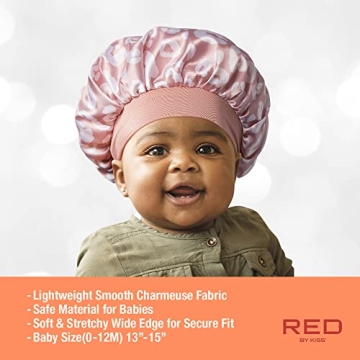 Red by Kiss Baby Satin Bonnet for Healthy Hair