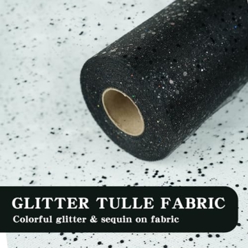 Sparkling Glitter Tulle Rolls for DIY Projects and Events