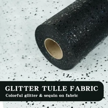 Sparkling Glitter Tulle Rolls for DIY Projects and Events