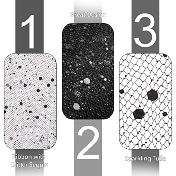 Sparkling Glitter Tulle Rolls for DIY Projects and Events