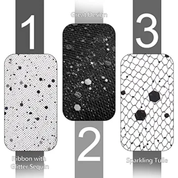 Sparkling Glitter Tulle Rolls for DIY Projects and Events