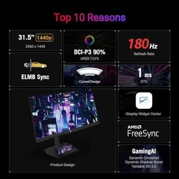 ASUS ROG Strix 32" Curved HDR Gaming Monitor - 180Hz, 1ms, FreeSync, USB-C