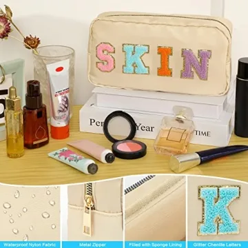 DYSHAYEN Nylon Travel Cosmetic Bag for Women - Stylish & Durable