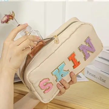 DYSHAYEN Nylon Travel Cosmetic Bag for Women - Stylish & Durable