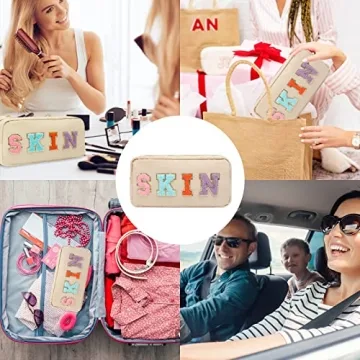 DYSHAYEN Nylon Travel Cosmetic Bag for Women - Stylish & Durable