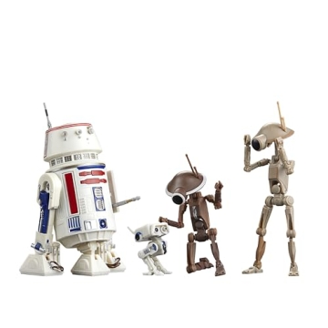Star Wars The Black Series 4 Pack Collectible Figures: R5-D4, BD-72 and The Mandalorian Mechanical D...
