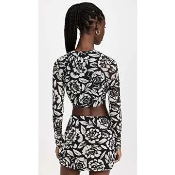 AFRM Women's Charmin Power Mesh Rouched Top for Style