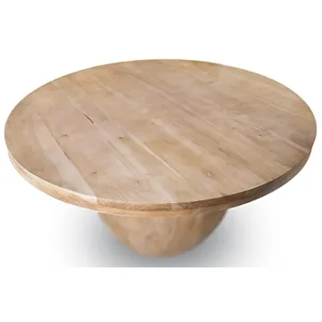 Meridian Halton Mid Century Modern Acacia Dining Table 52"