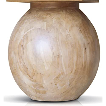 Meridian Halton Mid Century Modern Acacia Dining Table 52"