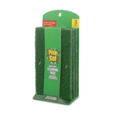 Pine-Sol Heavy Duty Scouring Pads - Household Scrubbing Tool for Cleaning Tough Messes, Grills, and ...