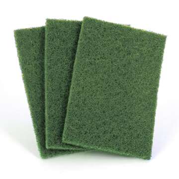 Pine-Sol Heavy Duty Scouring Pads - Household Scrubbing Tool for Cleaning Tough Messes, Grills, and Oven Racks - 3 Pack