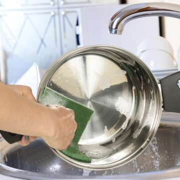 Pine-Sol Heavy Duty Scouring Pads - Household Scrubbing Tool for Cleaning Tough Messes, Grills, and Oven Racks - 3 Pack