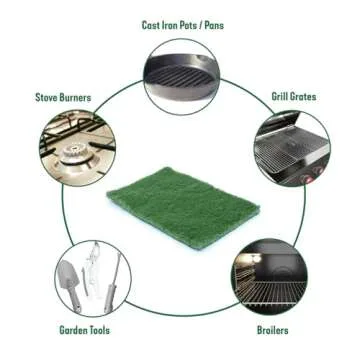 Pine-Sol Heavy Duty Scouring Pads - Household Scrubbing Tool for Cleaning Tough Messes, Grills, and Oven Racks - 3 Pack