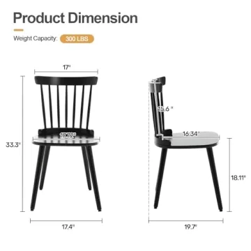 Windsor Dining Chair Set of 6 for Stylish Dining Spaces