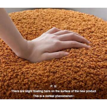 ShineCar Plush Ottoman Footrest Stool,Decorative Furry Foot Stool,Cozy Padded Faux Fur Vanity Stool,Comfortable Seat for Office Home Bedroom (white)