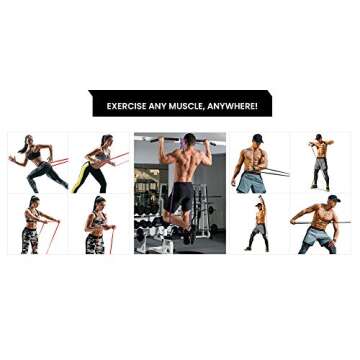 ENVZN Pull Up Bands - Pullup Resistance Assist Assistance Long Large Band Loops for Fitness, Gym, Workout, Crossfit, Therapy, Mobility, Powerlifting, Exercise, and Stretch Stretching (Set of 4)