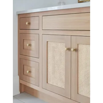 JIASENBAO Unique Brushed Gold Cabinet Knobs for Home
