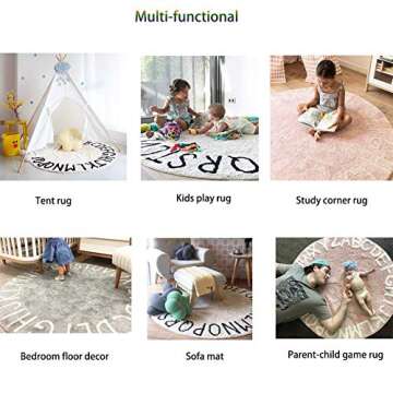 ABC Kids Rug for Safe Play - Perfect for Infants & Toddlers