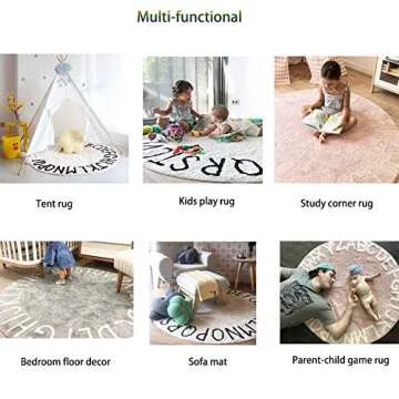 ABC Kids Rug for Safe Play - Perfect for Infants & Toddlers