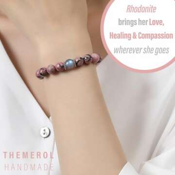 Handmade Crystal Bracelet for Grandma - Mother's Day Gift