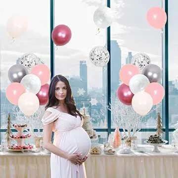 Kreatwow Winter Snowflake Party Decoration Pink 106Pcs Winter Snowflake Balloon Garland Winter onederland Party Decor Balloon for Winter Onederland 1st Birthday Baby Its Cold Outside Baby Shower Decor