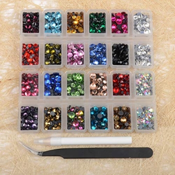 6800+PCS Flatback Rhinestone Set for DIY Projects