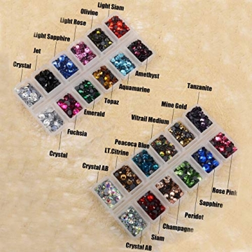 6800+PCS Flatback Rhinestone Set for DIY Projects