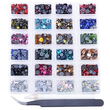 6800+PCS Flatback Rhinestone Set for DIY Projects