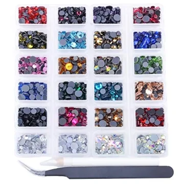 6800+PCS Flatback Rhinestone Set for DIY Projects