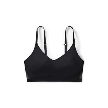 True & Co Women's True Body Lift Triangle Adjustable Strap Bra, Black Mesh, (Small) 32-34A/D