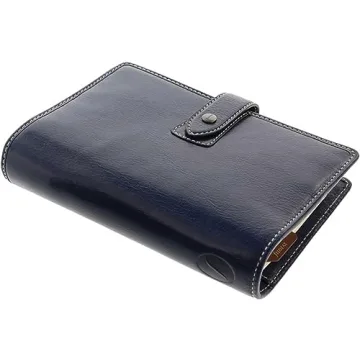 Filofax Malden Navy Leather Organizer with DiLoro Pen