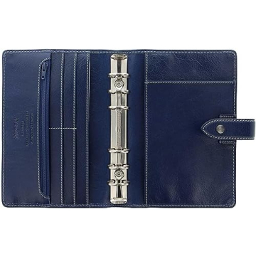 Filofax Malden Navy Leather Organizer with DiLoro Pen