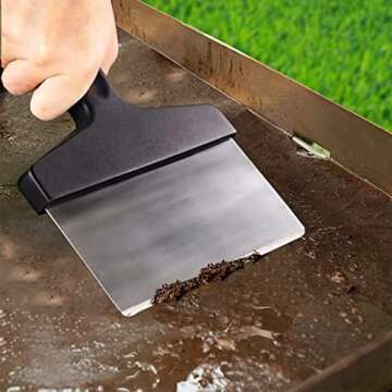 Griddle Cleaning Kit for Blackstone 15 Pieces - Heavy Duty Grill Cleaner Kit with Grill Stone, Griddle Scraper, & Griddle Brush with Stainless Steel Handle Easy to Use Flat Top Cleaning Kit