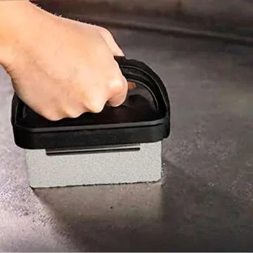 Griddle Cleaning Kit for Blackstone 15 Pieces - Heavy Duty Grill Cleaner Kit with Grill Stone, Griddle Scraper, & Griddle Brush with Stainless Steel Handle Easy to Use Flat Top Cleaning Kit