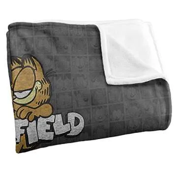 Garfield Retro Silky Touch Blanket - Super Soft & Cozy Throw