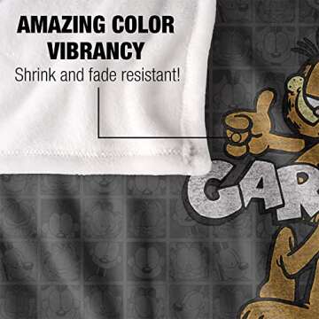 Garfield Retro Silky Touch Blanket - Super Soft & Cozy Throw