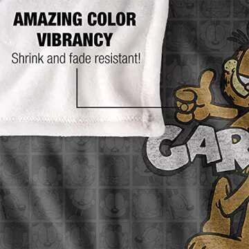 Garfield Retro Silky Touch Blanket - Super Soft & Cozy Throw