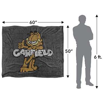 Garfield Retro Silky Touch Blanket - Super Soft & Cozy Throw