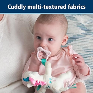 Dr. Brown's Baby Lovey Pacifier Holder Unicorn 0-6m