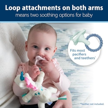 Dr. Brown's Baby Lovey Pacifier Holder Unicorn 0-6m