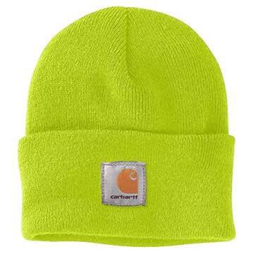 Carhartt Men's Knit Cuffed Beanie, Brite Lime, One Size