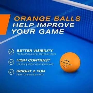PRO SPIN 3-Star Ping Pong Balls - Pack of 60 Training Balls