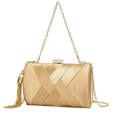 LETODE Elegant Tassel Pendant Evening Bag for Women