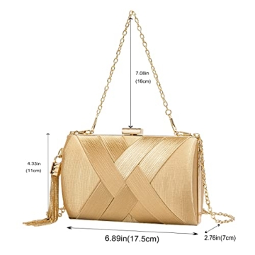 LETODE Elegant Tassel Pendant Evening Bag for Women