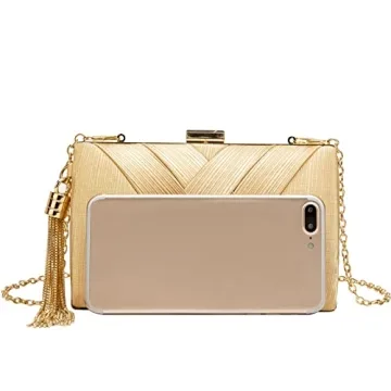 LETODE Elegant Tassel Pendant Evening Bag for Women