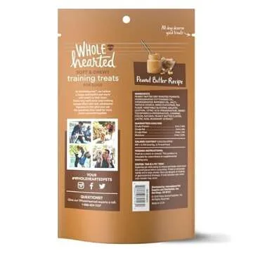 WholeHearted Grain-Free Tender Tidbits Peanut Butter Recipe Dog Training Treats 16 oz.