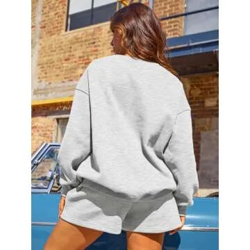 AUTOMET Womens Two Piece Outfits 2 Piece Lounge Matching Sets Sweatsuits Soft Shorts Fashion Fall Clothes Sweatshirts Hoodies