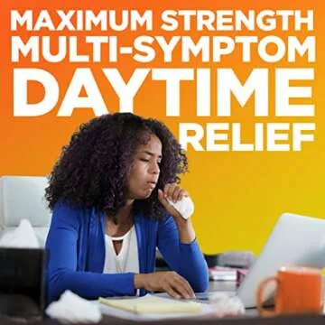 Amazon Basic Care Vapor Ice Day and Night Severe Cold and Flu Relief Caplets, Maximum Strength Medicine, Combo Pack, 48 Count